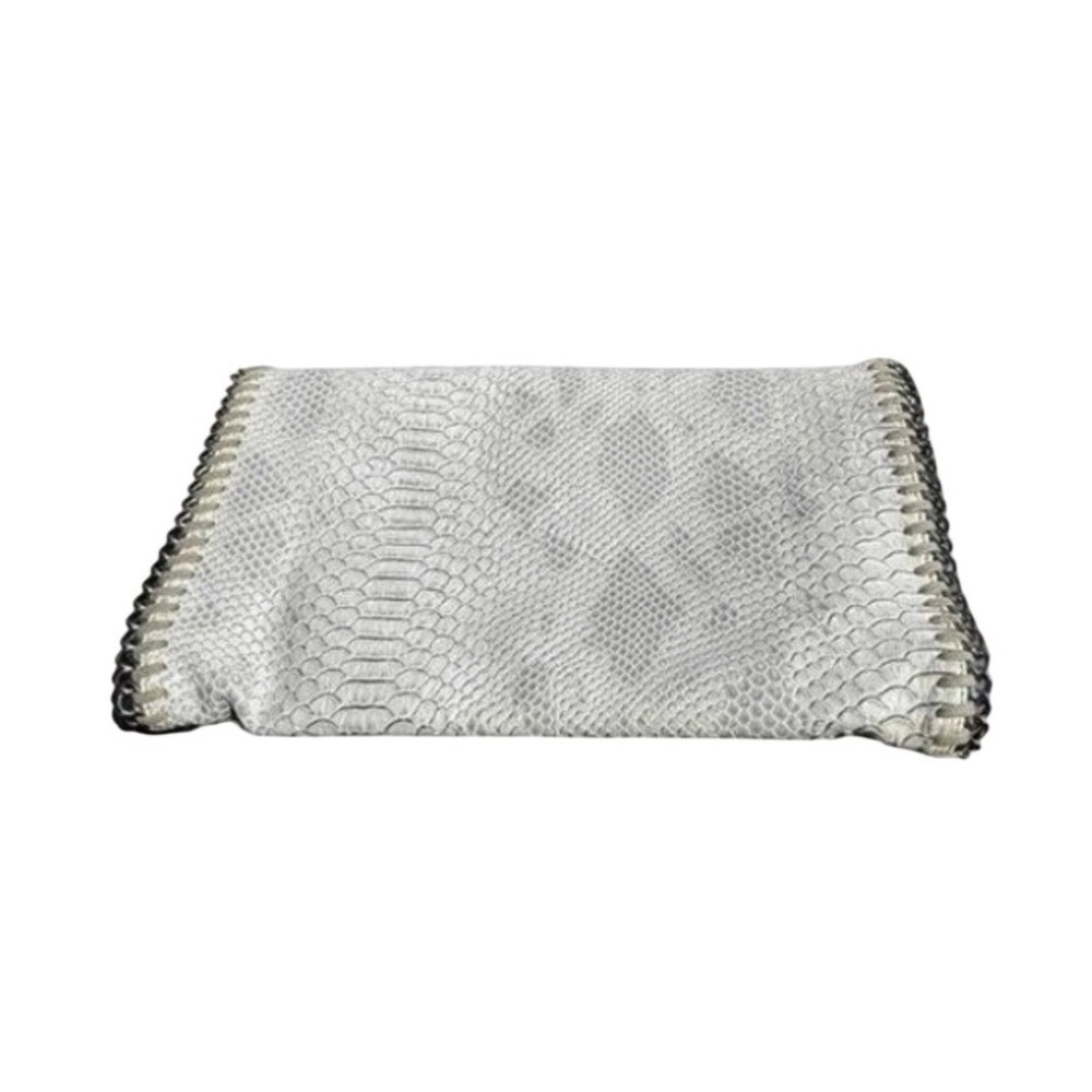 Stella McCartney Beige Python-Effect Mini Chain Wallet - Picture 4 of 11